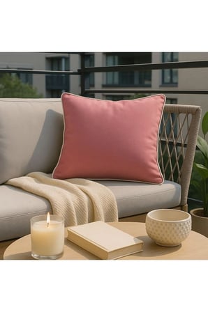 Pembe Kırlent Kılıfı 45x45 – Dekoratif Modern Kırlent