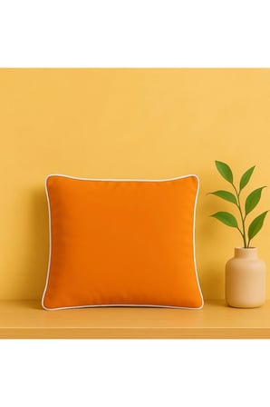 Turuncu Kırlent Kılıfı 45x45 – Dekoratif Modern Kırlent