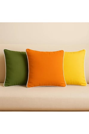 Turuncu Kırlent Kılıfı 45x45 – Dekoratif Modern Kırlent