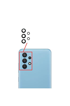 Samsung Galaxy A32 4g-5g Uyumlu Kamera Lensi Cam SM-A326B
