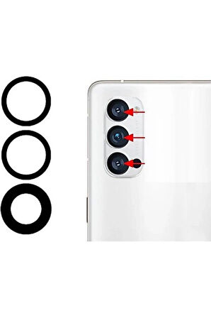 Oppo Reno 4 Uyumlu Kamera Camı