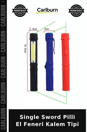 Single Sword Pilli El Feneri Kalem Tipi Seyahat Işığı Çok Amaçlı Tamirat Aleti
