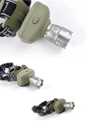 Single Sword Power Head Lamp - Pilli Kafa Lambası Avcılık Ürünü Gece Yürüyüşü Seyahat Aleti