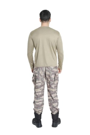 Single Sword Bisiklet Yaka Uzun Kollu Basic&Taktik Erkek T-shirt Kombin Mevsim Macera