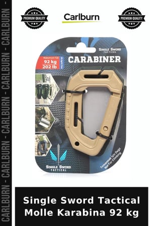 Single Sword Tactical Molle Karabina 92 kg Siyah Bağlantı Outdoor Malzeme Taktik Aparat