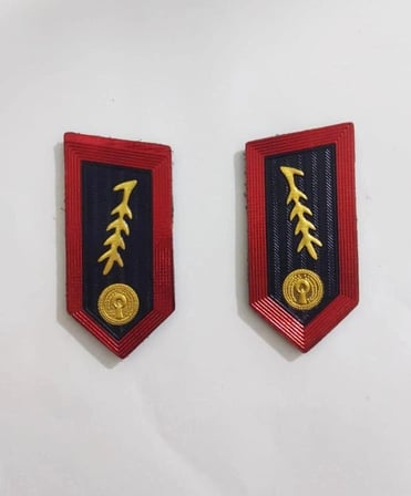 Single Sword plastik jandarma asayiş yaka spoletleri Personel Aksesuarı Resmi Teçhizat Askeri Parça