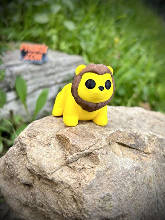 Aslan Oyuncak - Ormanın Görkemli Hükümdarı!🦁🌟✨ 3D Hareketli Organik Model- Orta Boy