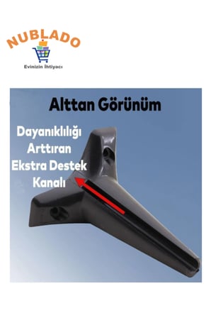 Aspen Lüks Mobilya Kanepe Koltuk Tv Ünitesi Konsol Yükseltici Ayağı Ayakları 18 Cm Siyah Ayak.