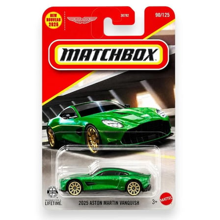 Matchbox 1:64 Scale 2025 Aston Martin Vanquish For 3 Years & Above 90/125 Green