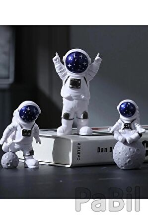 Galactic Series Astronot Aksiyon Figür Oyuncak Biblo Hediyelik 4 Lü Set