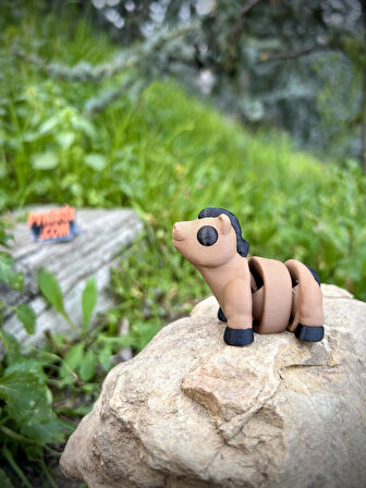 At Oyuncak - Bozkırların Zarif Koşucusu!🐎 🏞️3D Hareketli Organik Model -Orta Boy