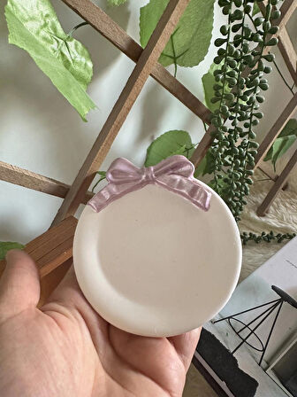 Evdeki Atölyem Fiyonk model bardak altı /takı tabağı