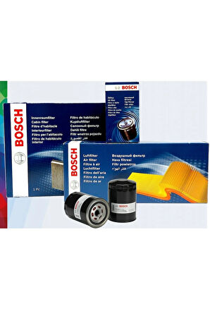 Bosch Audi A1 1.6 Tdi Castrol Edge 4 Litre Filtre Bakım Seti 2011-2013 3KP 4 Parça
