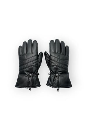 L-XL İçi Kürklü Motosiklet Günlük Kullanım Kışlık Eldiven - Fermuarlı, Tokalı Stil Detaylı Model