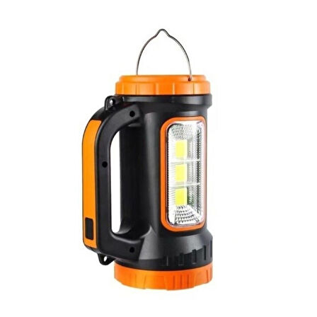 3w+15w Uzun Menzilli Solar Güneş Panelli Ultra Güçlü Ledli Şarjlı Fener