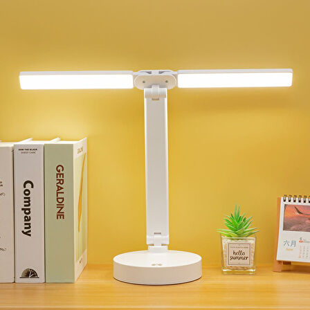 Şarjlı Dokunmatik 3 Renk 40 Led Çalışma Okuma Işığı Gece Lambası