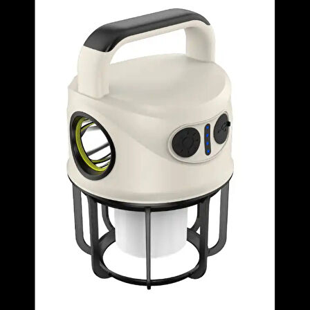 ÇİFT IŞIKLI TYPE-C POWERBANK ÖZELLİKLİ TAŞINABİLİR ŞARJ EDİLEBİLİR KAMP LAMBASI