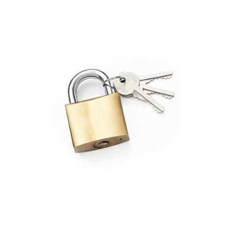 Sarı Asma Kilit 38 mm