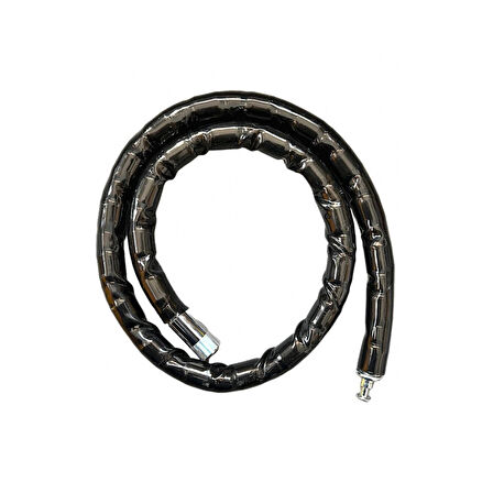 Motorsiklet Kilidi Anahtarlı Körüklü Siyah ( Boy : 120cm-çap : 22mm )