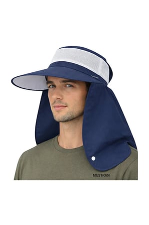 2'li Set Geniş Siperli Enseli Güneş Şapkası Fileli Yazlık Kadın Erkek Outdoor Şapka