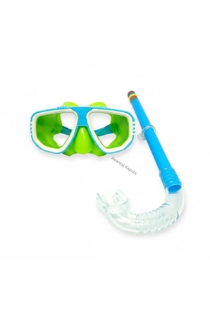 Çocuk Maske Şnorkel Dalış Seti Orta Boy 5-8 Yaş Ayarlanabilir Deniz Havuz