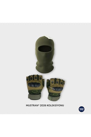 Suyutti Çift Kat Kışlık Kar Maskesi + İthal Taktik Korumalı Motosiklet Outdoor Eldiven 2’li Set