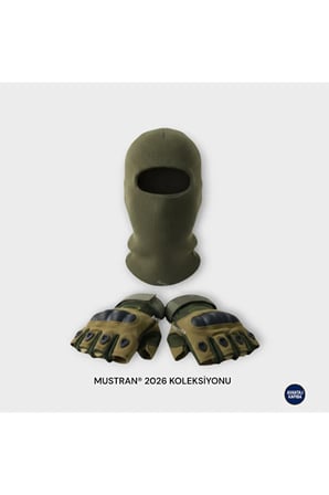 Suyutti Çift Kat Kışlık Kar Maskesi + İthal Taktik Korumalı Motosiklet Outdoor Eldiven 2’li Set
