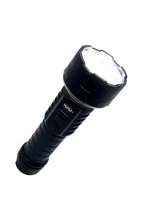 2’si 1 Arada 8 Mod Şarjlı Dijital Ekran LED El Feneri Ön Projektör+Halka Kamp Işık SOS Tripod Uyumlu