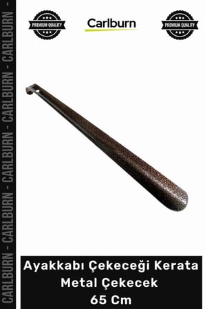 #Çekecek Ergonomik Sağlam Kalın Demir Kahverengi Ayakkabı Çekeceği Kerata Metal Çekecek 65 Cm