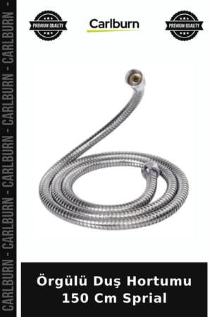 Özel Üretim Krom Paslanmaz Banyo Spiral Esnek Örgülü Duş Hortumu 150 Cm Sprial