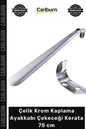 #Çekecek Metal Sağlam Kalın Yapılı Yerli İmalat Çelik Krom Kaplama Ayakkabı Çekeceği Kerata 75 cm