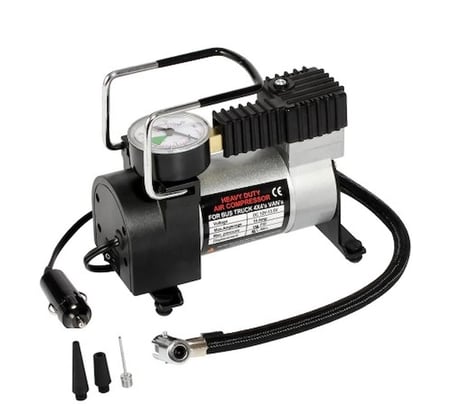 Özel Üretim 12V Güçlü Metal Gövde Taşınabilir Pompa KA737 150PSI 35 LPM Oto Lastik Hava Kompresörü