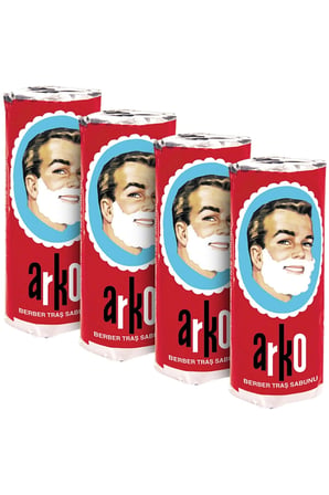 #TıraşSabunu Geleneksel Klasik Berber Tipi Sakal Yumuşatıcı Bakım Arko 12'li Tıraş Sabunu 12X75 gr