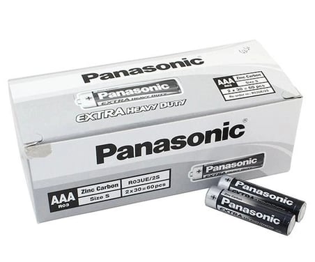 Özel Üretim 15V Uzun Ömürlü Dayanıklı Ekonomik Panasonic Manganez İ̇Nce Kalem Aaa Pil 60'Lı Paket
