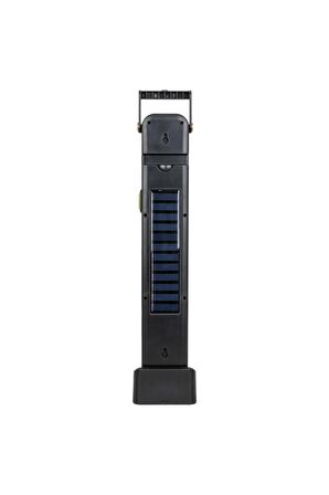 Ledli Solar Şarjlı Işıldak 2 WATT Cob Led + 48 Ledli Fener Kamp İçin Güneş Enerjili Şarj