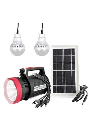 Powermaster Yajıa Yj-1902t 5 W 22 Smd Led 2 Ampullü Solar Işıldak