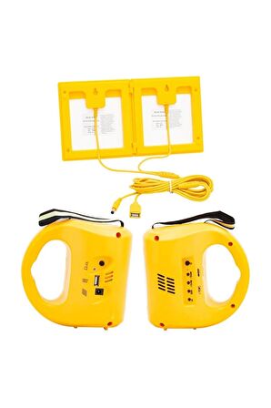 Powermaster Radyolu Solar Çift Panelli Işıldak