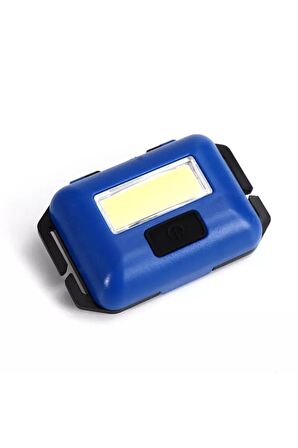 Pratik Tak Çıkart 10 Watt Cob Beyaz Led Işıklı Pilli Minik Kafa Feneri Kpf09087