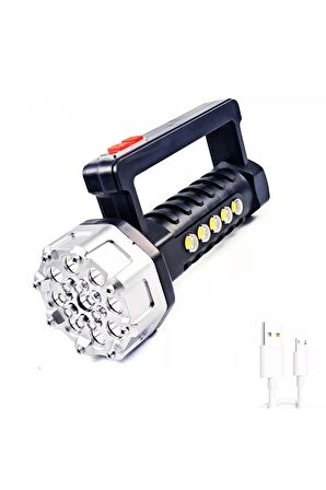 Yüksek Performanslı El Feneri - 17 LED ve 10 Saat Pil Ömrü