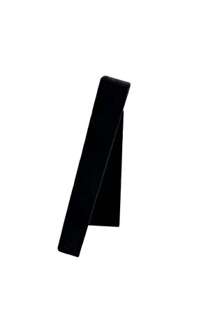 Yerli Üretim Küçük Boy Süet Kumaş Siyah Renk 24/17,5 cm Batırmalı Yüzük Ayaklı Tablası