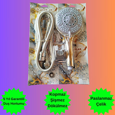 5 Yıl Garantili Banyo Duş Hortumu Ve Banyo Duş Başlığı Seti Duş Telefonu Duş Seti 1.kalite
