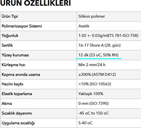 Mutfak Banyo Klozet Duşakabin Silikonu