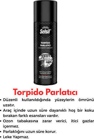 Oto Bakım Temizlik Seti Lastik Parlatıcı Uyumlu Torpido Parlatıcı Klima Temizleme Araç TemizlemeSeti