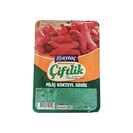 Aytaç Çiftlik Piliç Kokteyl Sosis 225 gr