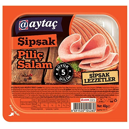 Aytaç Şipşak Piliç Salam 40 gr