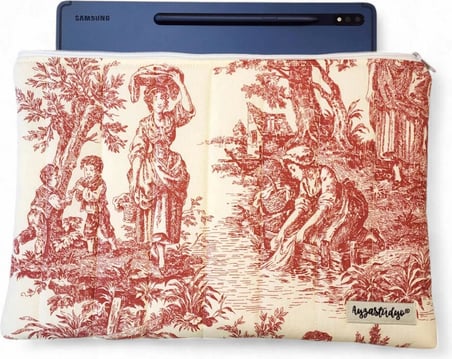 Ayza Stüdyo 13-14 Inç Macbook Uyumlu Kapitone Tablet & Laptop Kılıfı - Eski Zamanlar (34X25 Cm)