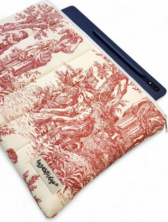 Ayza Stüdyo 13-14 Inç Macbook Uyumlu Kapitone Tablet & Laptop Kılıfı - Eski Zamanlar (34X25 Cm)