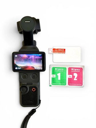 DJI Osmo Pocket 3 / Pocket 4 / Pocket 4P Uyumlu Ekran Koruyucu Cam Film HD Kırılmaz Cam
