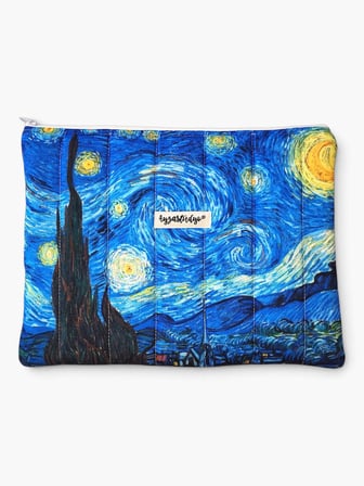 Yıldızlı Gece Starry Night Van Gogh Tablet Çantası, 10-12 Inç Uyumlu Pofuduk Ipad Çantası