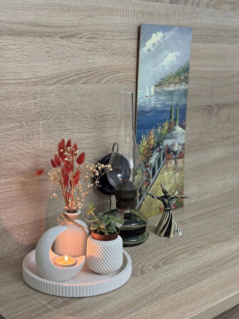 AY IŞIĞI MUMLUK | DEKORATİF 4 LÜ SET